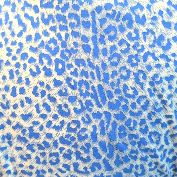 J. McLaughlin Catalina Cloth Sage Rouched Side Animal Print Dress Small EUC - Picture 5 of 7